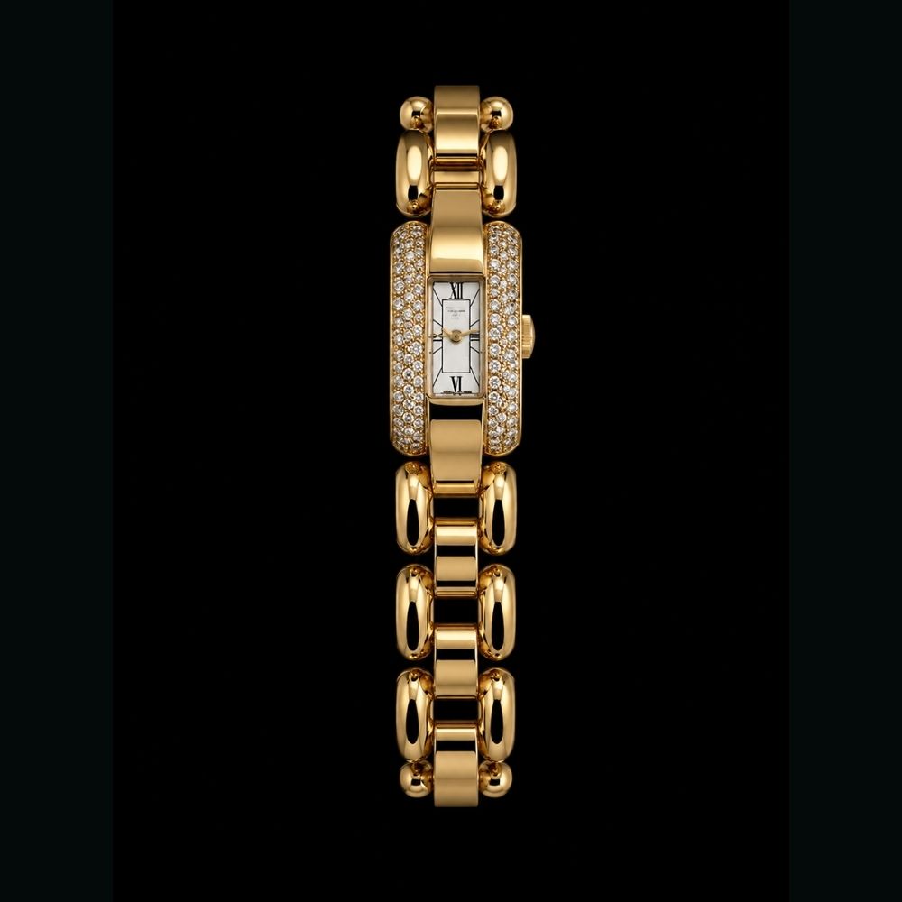 Chopard Aurelia Gold & Pavé Link Watch